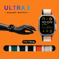 Ultra 3 | Smart Watch | 7 in 1 Strap | Bluetooth Calling Smartwatch