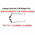 Dell | Laptop Hinges L+R | 34.4HH01 34.4HH02 | Inspiron 15R N5010 M5010