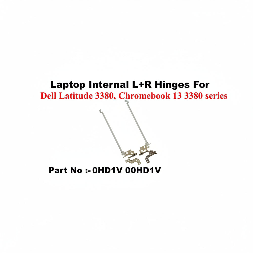 Dell | Laptop Internal L+R Hinges | 0HD1V 00HD1V | Latitude 3380, Chromebook 13 3380 Series