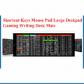 Generic | Mouse Pad Desk Mat | 80x30cm | English Shortcut Keys