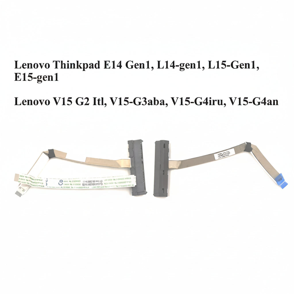 Lenovo laptop display cable with model names listed on a white background
