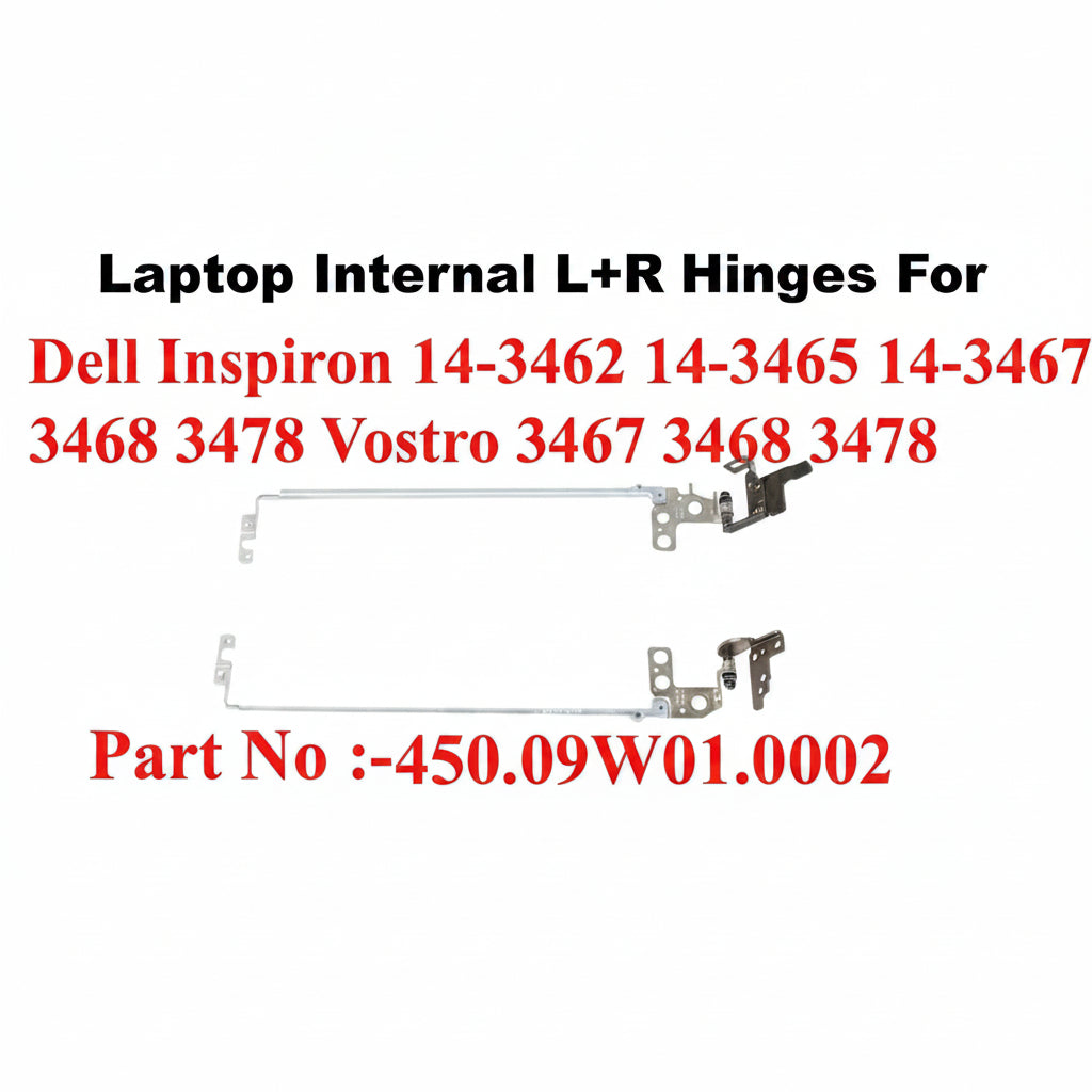 Dell | Laptop Hinges L+R | 450.09W01.0002 | Inspiron 14-3462 3465 3467 3468 3478 Vostro 3467