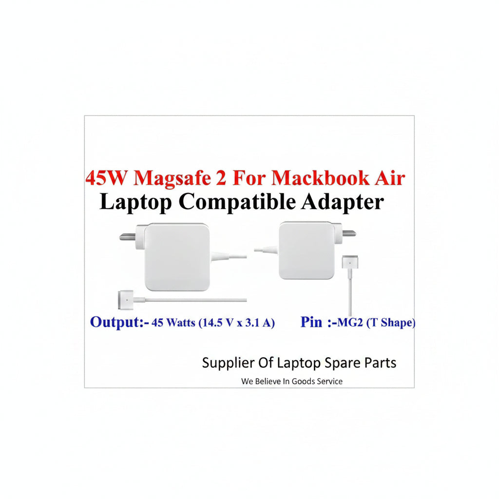 Apple Compatible | Laptop Adapter | 45W MagSafe 2 | MacBook Air