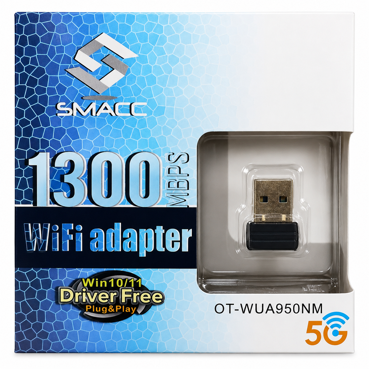 Smacc OT-WUA95ONM 1300Mbps WiFi Router | Dual Band Wireless Router | High-Speed Internet Router