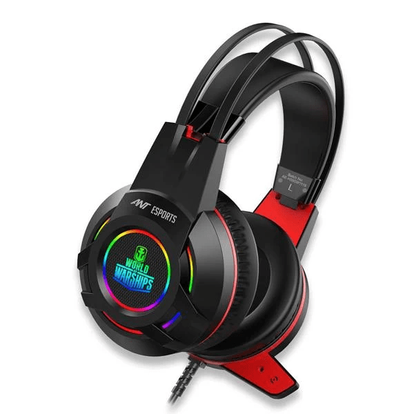 Ant Esports | Gaming Headset | H550W RGB | Black Red Compatible