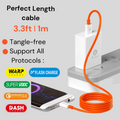 Rivano RN CB-54-A-C | USB-A to Type-C Data Cable | 2.4A Fast Charging Cable
