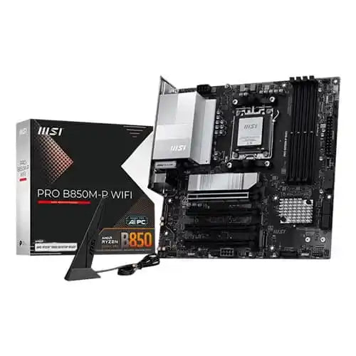 MSI Pro B850M-P WiFi Micro-ATX Motherboard (Intel B850, DDR5, PCIe 5.0, 2.5G LAN)