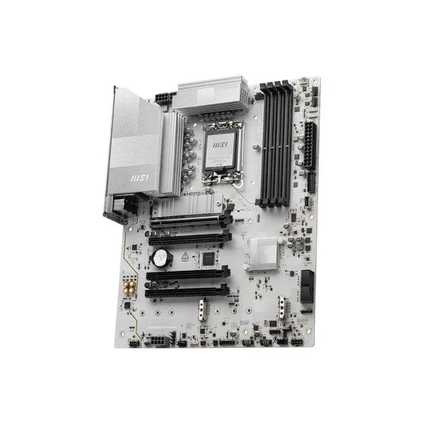 MSI PRO Z890-S WiFi White ATX Gaming Motherboard for Intel Core Ultra LGA 1851, DDR5 Ready