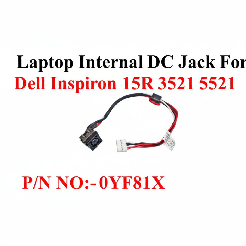 DELL | DC Jack | 0YF81X | Inspiron 15R 3521 5521 3537 5537 Latitude 3540