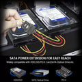 RANZ SATA Power Y Cable | SATA Power Splitter Cable | Dual SATA Power Extension Adapter