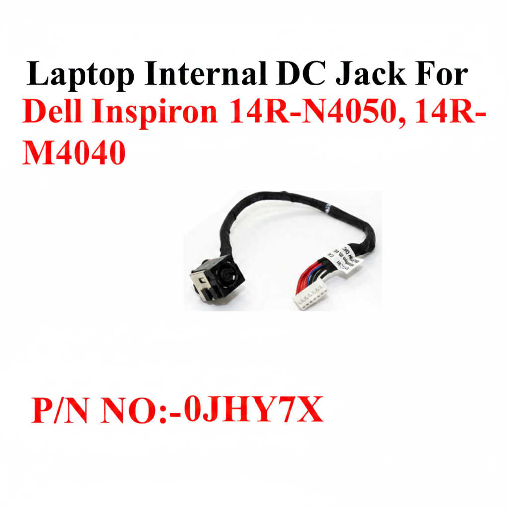 DELL | DC Jack | 0JHY7X | Inspiron 14R N4050 M4040 M4010